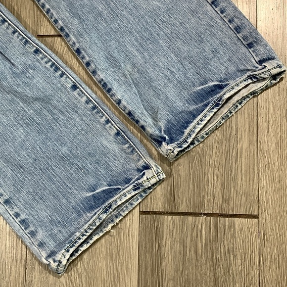 American Eagle Original Straight Distressed 100% Cotton Light Wash Jeans size 30 - Picture 8 of 16